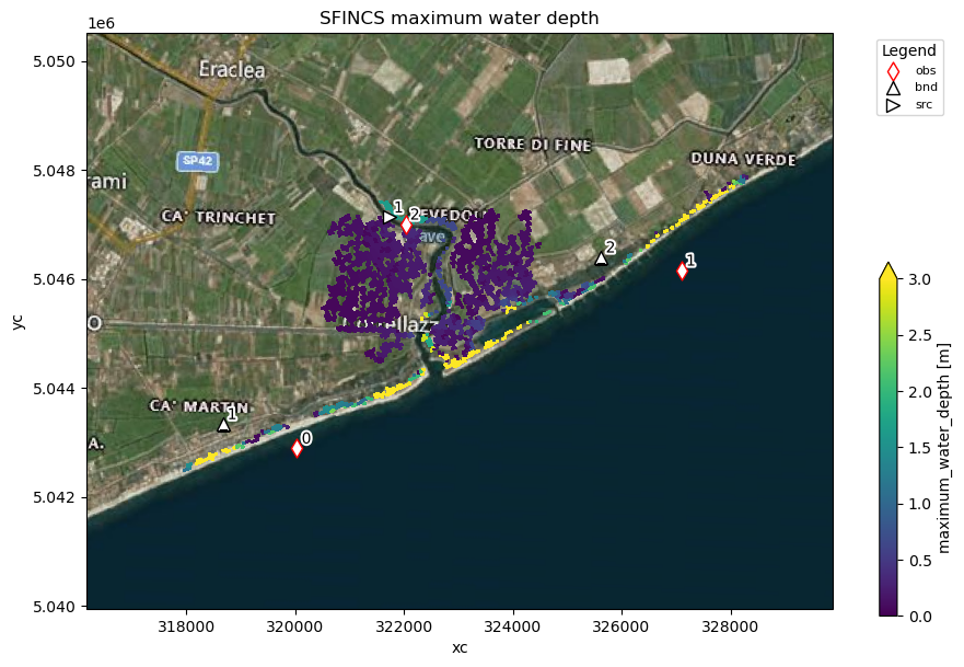 SFINCS results: determine maximum water depth — HydroMT SFINCS ...