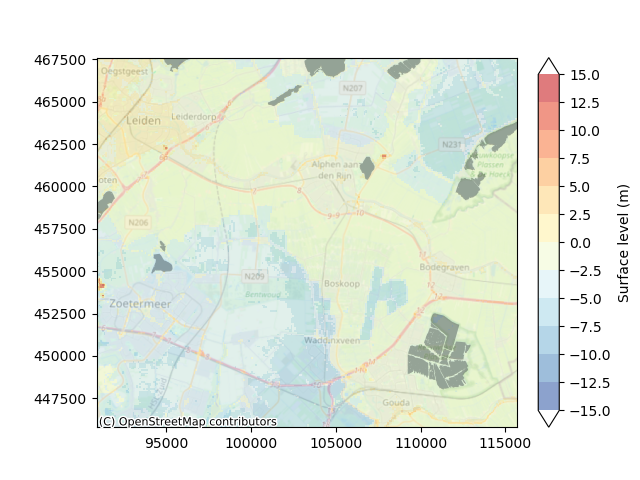 plot map